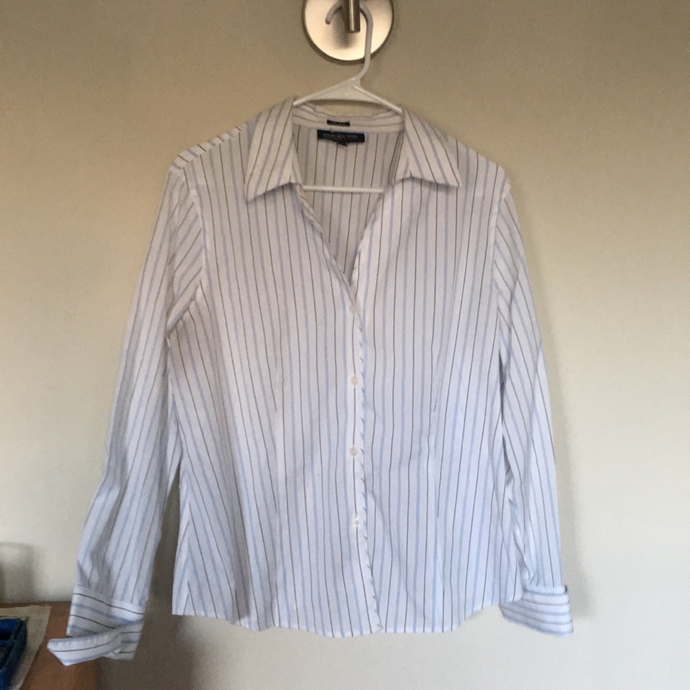 Blue Striped Button Down